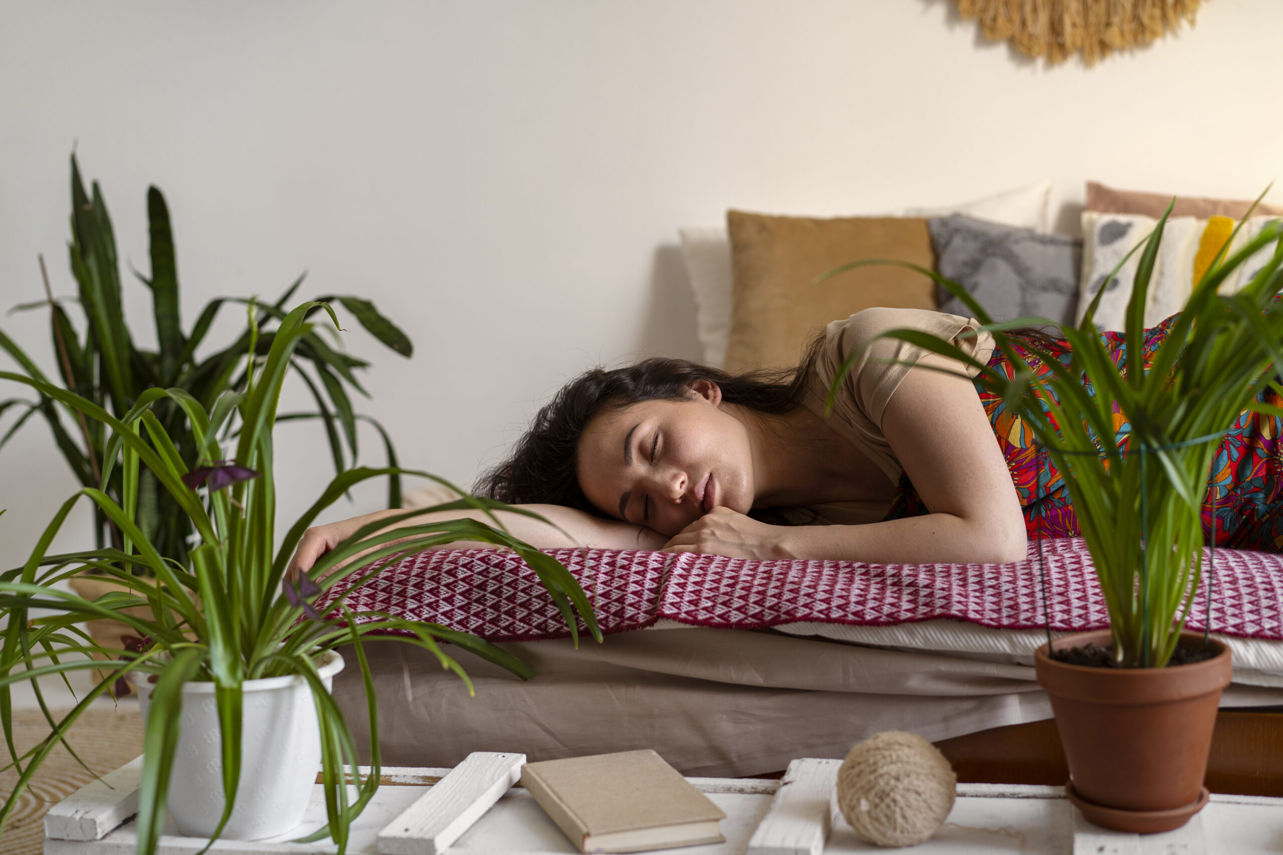 The Effects of Cannabis on Sleep - lifestyle of people living in boho interiors